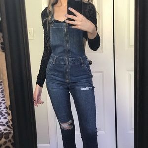 Skinny Jean Overalls